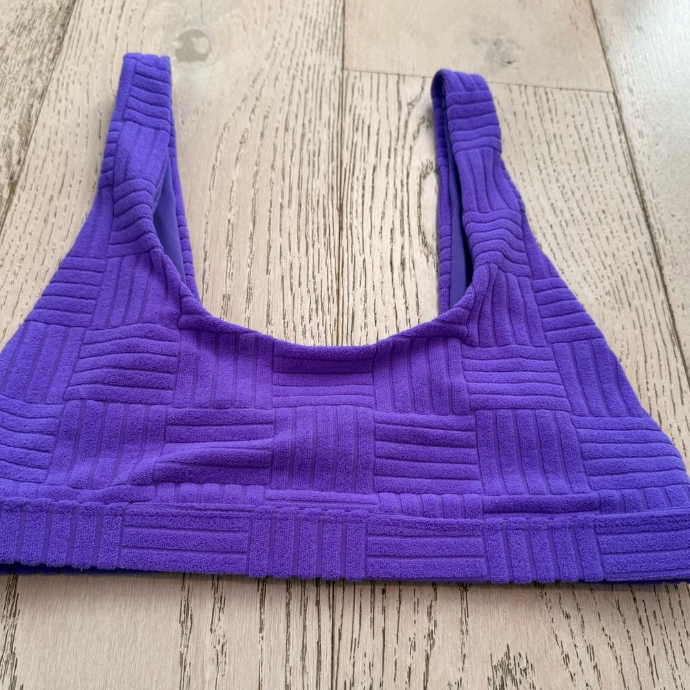 Beach Riot BIKINI TOP PEYTON RIBBED BIKINI TOP SIZE Medium, $98 - Picture 7 of 11